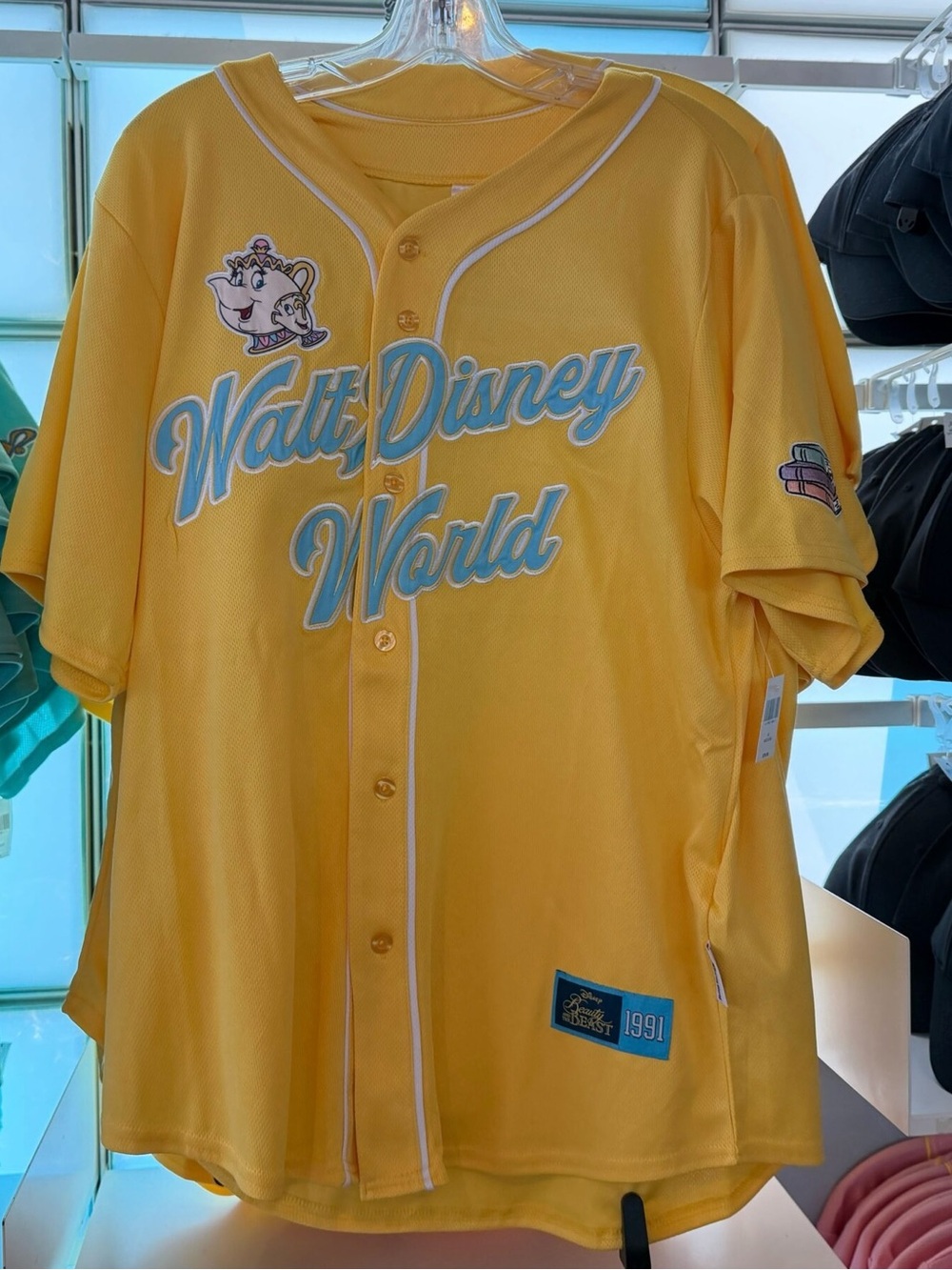 NWT Disney Parks Walt World 2026 Belle Baseball Jersey Beauty Beast